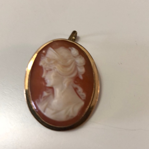 14kt gold cameo vintage - Picture 2 of 5